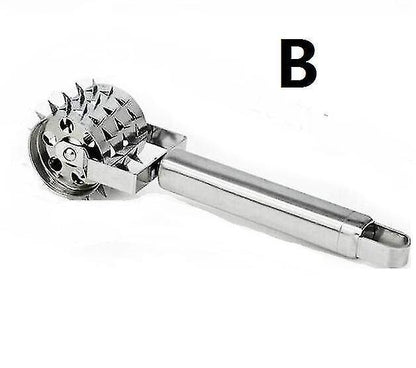 1pcs Stainless Steel Useful Loose Meat Tenderizers Meat Hammer For Steak Knock-sided For Steak Pork Pounders V1263-JX-1960