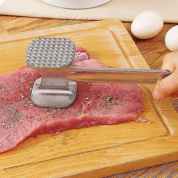 1pcs Stainless Steel Useful Loose Meat Tenderizers Meat Hammer For Steak Knock-sided For Steak Pork Pounders V1263-JX-1960