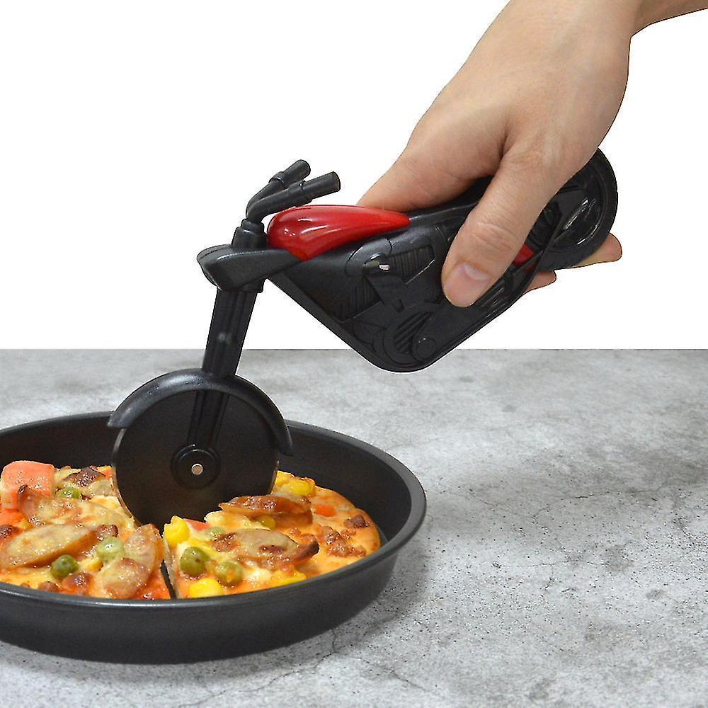 Stainless Steel Pizza Cutter Single Wheel Cut Tools Pizza Chopper Slicer Kitchen Gadget Household Cake Cutter V1263-JX-1965