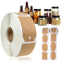 300pcs Vintage Blank Kraft Paper Sealing Sticker Diy Kitchen Classification Baking Packaging Self-adhesive V1263-JX-1967