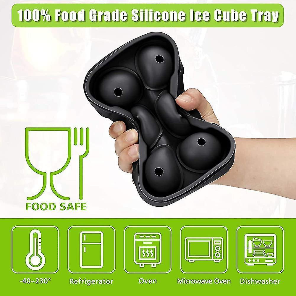 Ice Cube Mold, Silicone Ice Cube Mold, Aibast Ice Cube Mold With Lid, Large Ice Gift V1263-JX-1973