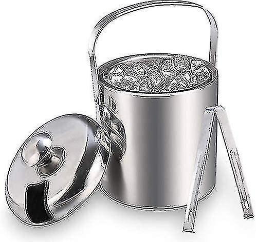 Ice Bucket Ice Bucket Champagne Cooler Ice Cube Container With Tongs And Lid V1263-JX-1975