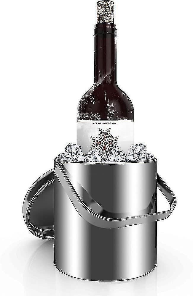 Ice Bucket Ice Bucket Champagne Cooler Ice Cube Container With Tongs And Lid V1263-JX-1975