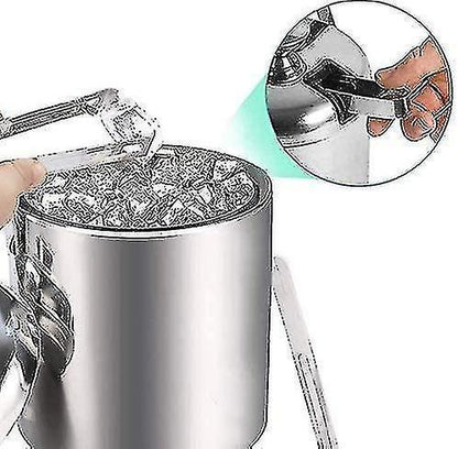 Ice Bucket Ice Bucket Champagne Cooler Ice Cube Container With Tongs And Lid V1263-JX-1975