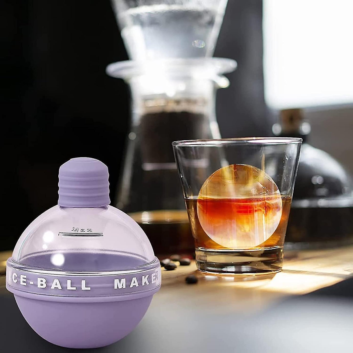 Summer New Creative Light Bulbs Ice Molds,silicone Ice Cube Molds,ice Ball Maker, Whiskey Ice Mold,2.5 Inches V1263-JX-1978