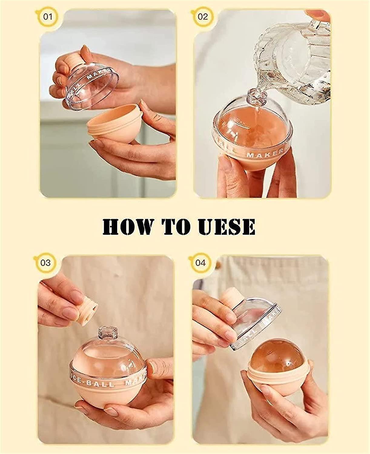 Summer New Creative Light Bulbs Ice Molds,silicone Ice Cube Molds,ice Ball Maker, Whiskey Ice Mold,2.5 Inches V1263-JX-1978