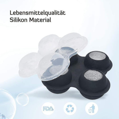 Ice Cube Mold In Pink Shape, Ice Ball Molds 4 Pieces Ice Cube Container Silicone V1263-JX-1980