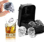 3d Skull Ice Tray Skull Silicone Moulds Skull Flexible Silicone Ice Cube Mould V1263-JX-1982