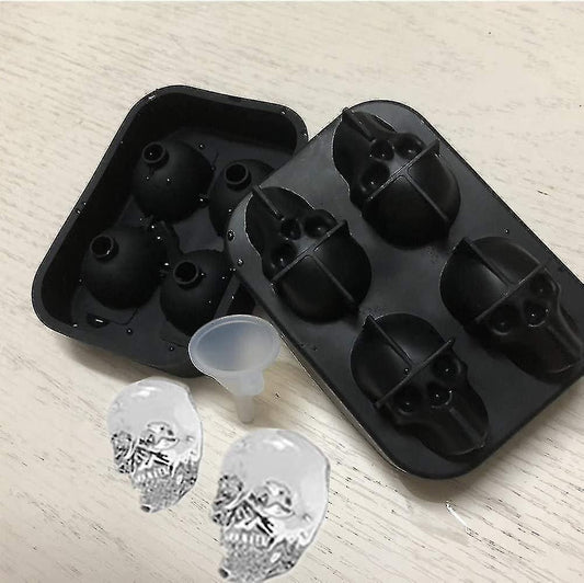 3d Skull Ice Tray Skull Silicone Moulds Skull Flexible Silicone Ice Cube Mould V1263-JX-1982
