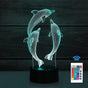3D Night Light babies, 3D Illusion Lamp 16 Colors Change With Remote Control V1263-JX-1987