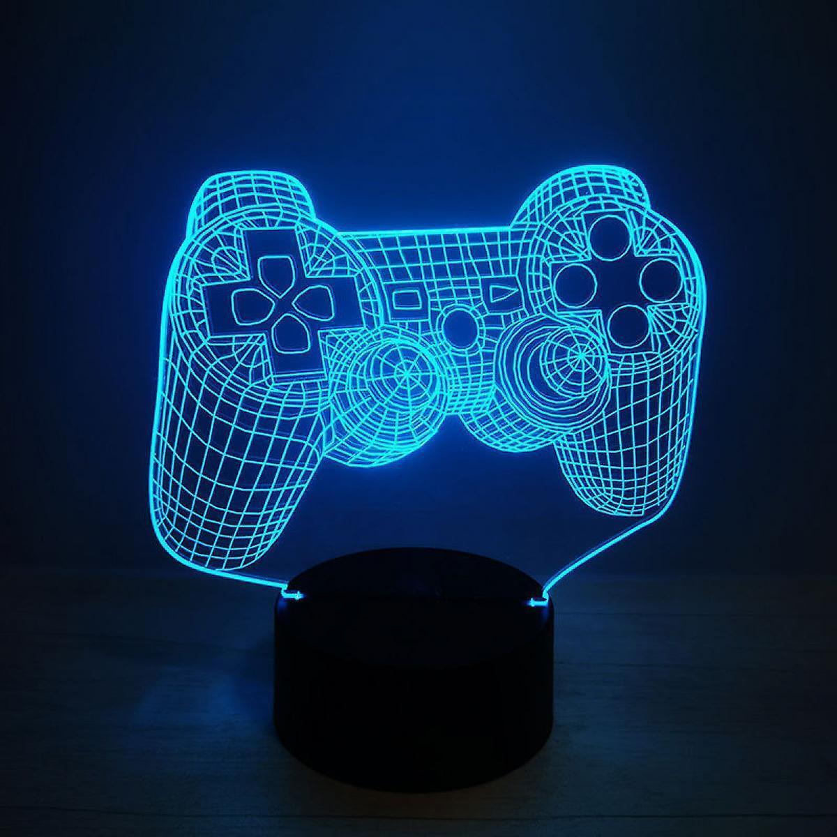 Video Game Controller Lamp Night Light 3D Illusion Game On V1263-JX-1989