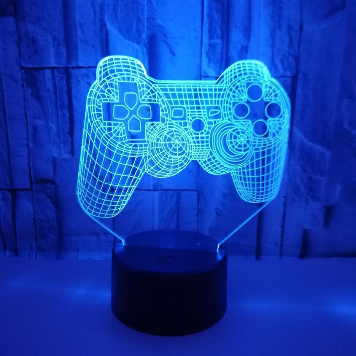 Video Game Controller Lamp Night Light 3D Illusion Game On V1263-JX-1989