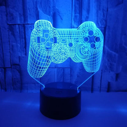 Video Game Controller Lamp Night Light 3D Illusion Game On V1263-JX-1989