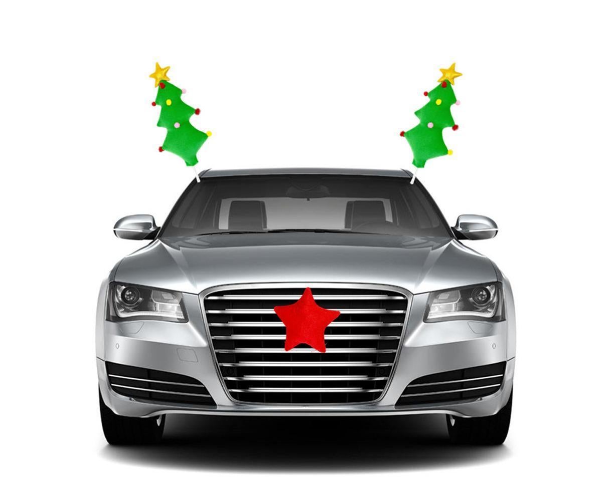 Christmas Car Decorations Christmas Tree Car Kit Vehicle Windows Ornaments Xmas Car Styling Gift V1263-JX-199