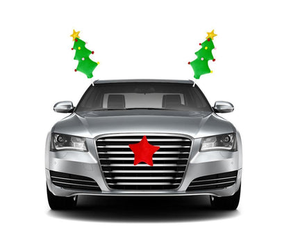 Christmas Car Decorations Christmas Tree Car Kit Vehicle Windows Ornaments Xmas Car Styling Gift V1263-JX-199