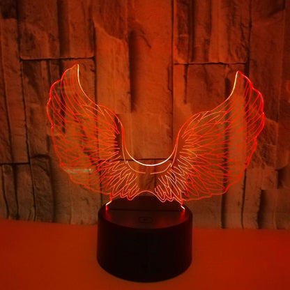 3D Angel Wing Night Light Lamp Illusion Night Ligh V1263-JX-1990