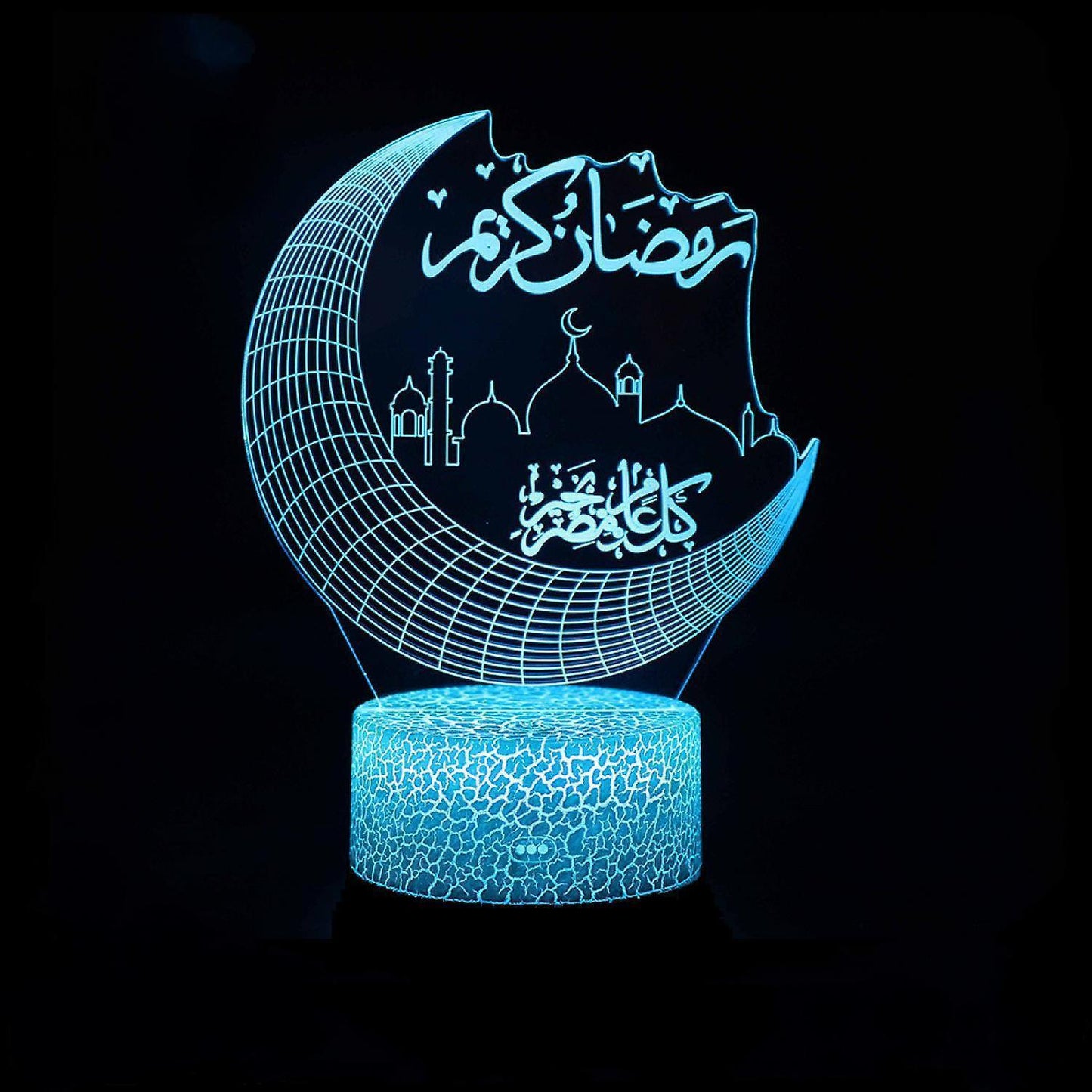 3D Night Light LED Illusion Desk Table Lamp 16 Color V1263-JX-1994