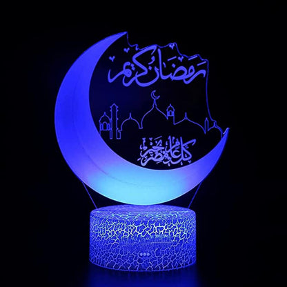 3D Night Light LED Illusion Desk Table Lamp 16 Color V1263-JX-1994