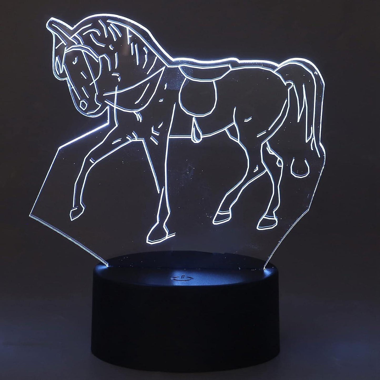Horse Night Light, 3D Illusion Lamp, LED Light Optical Illusion Lamp with 7 Colors Changing Touch V1263-JX-2000