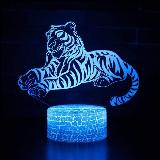 3D Light Lamps Tiger 3D Illusion lamp led Night Light Optical Illusion Lights Night lamp Adults led Lights V1263-JX-2001