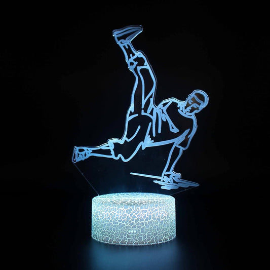 3D Optical Lamp Illusion Night Light Polyphonic Notes 3D Table Lamp babies babies Birthday Gift Creative V1263-JX-2002