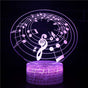 3D Optical Lamp Illusion Night Light Polyphonic Notes 3D Table Lamp babies babies Birthday Gift Creative V1263-JX-2003