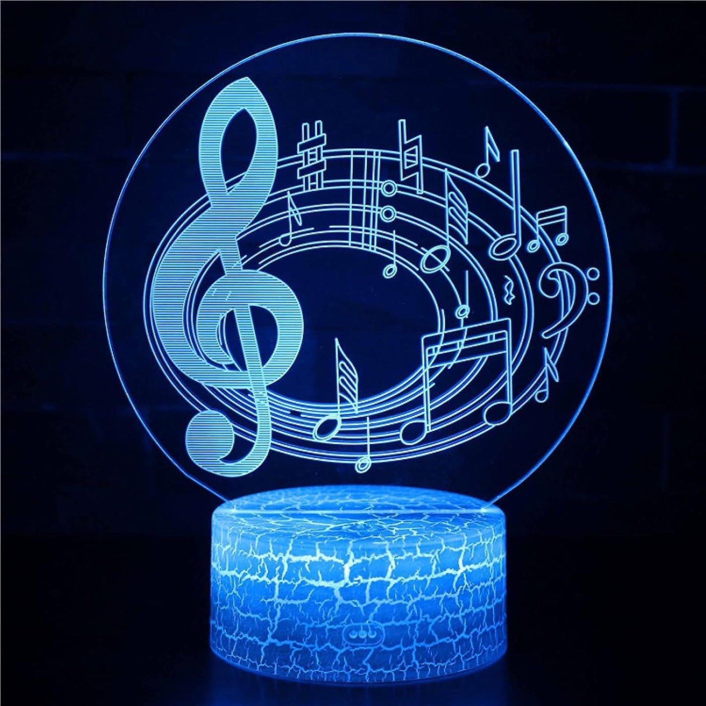 3D Optical Lamp Illusion Night Light Big Notes 3D Table Lamp babies babies Birthday Gift Creative Light Gift V1263-JX-2004