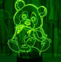 3D Panda Night Light Lamp Optical Illusion Animal Night Light 7 Color Changing Touch Switch Lamps Gift with V1263-JX-2005