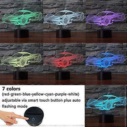 3D Optical Illusion Lamp LED Night Light Optical Illusion Night Light 16 Colors Touch Night Lamp for Bedroom V1263-JX-2024