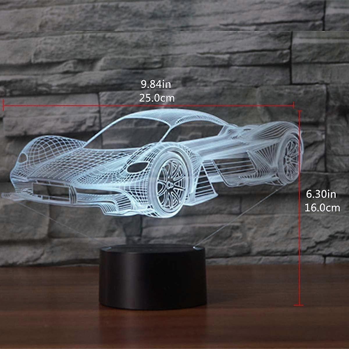 3D Optical Illusion Lamp LED Night Light Optical Illusion Night Light 16 Colors Touch Night Lamp for Bedroom V1263-JX-2024
