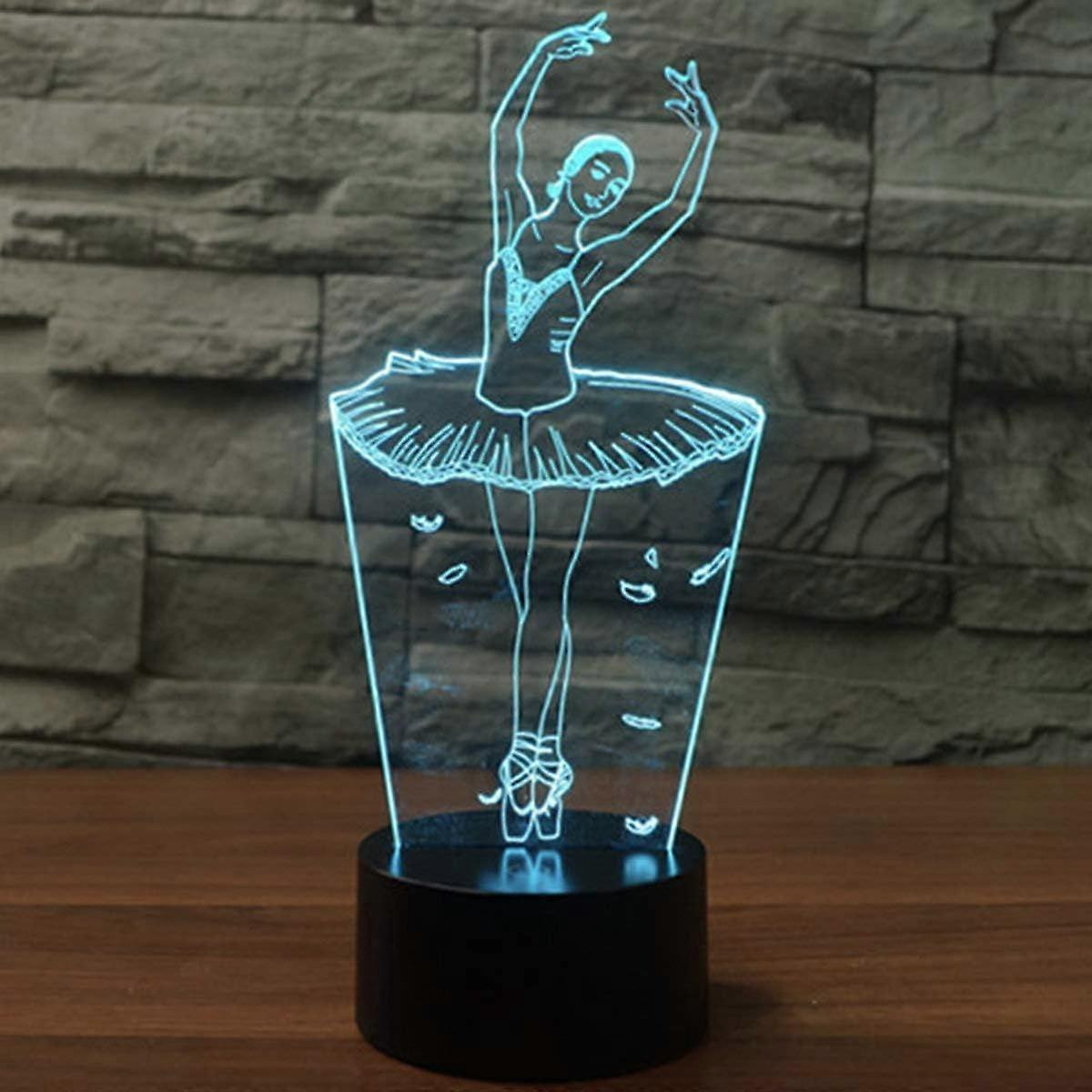 3D Optical Illusion Lamp LED Night Light Optical Illusions Night Lamp 7 Colors Touch Bedside Lamp V1263-JX-2026
