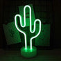 Cactus Neon Sign Night Light Lamp With Holder Base Decorative Marquee Signs Light Battery Operated Wall V1263-JX-2028