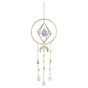 Crystal Prism - Handmade Gold Plated Suncatcher Chandelier Hanging Crystal Tracery V1263-JX-2038