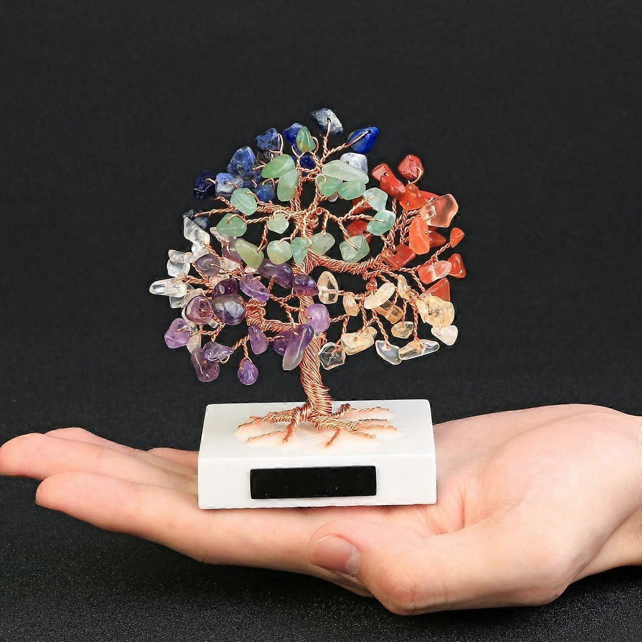 Premium quality natural chakra crystal tree with healing properties V1263-JX-2042