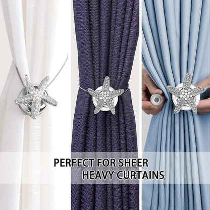 Set of 2 crystal hangers with silver padlocks for curtain buckles V1263-JX-2043