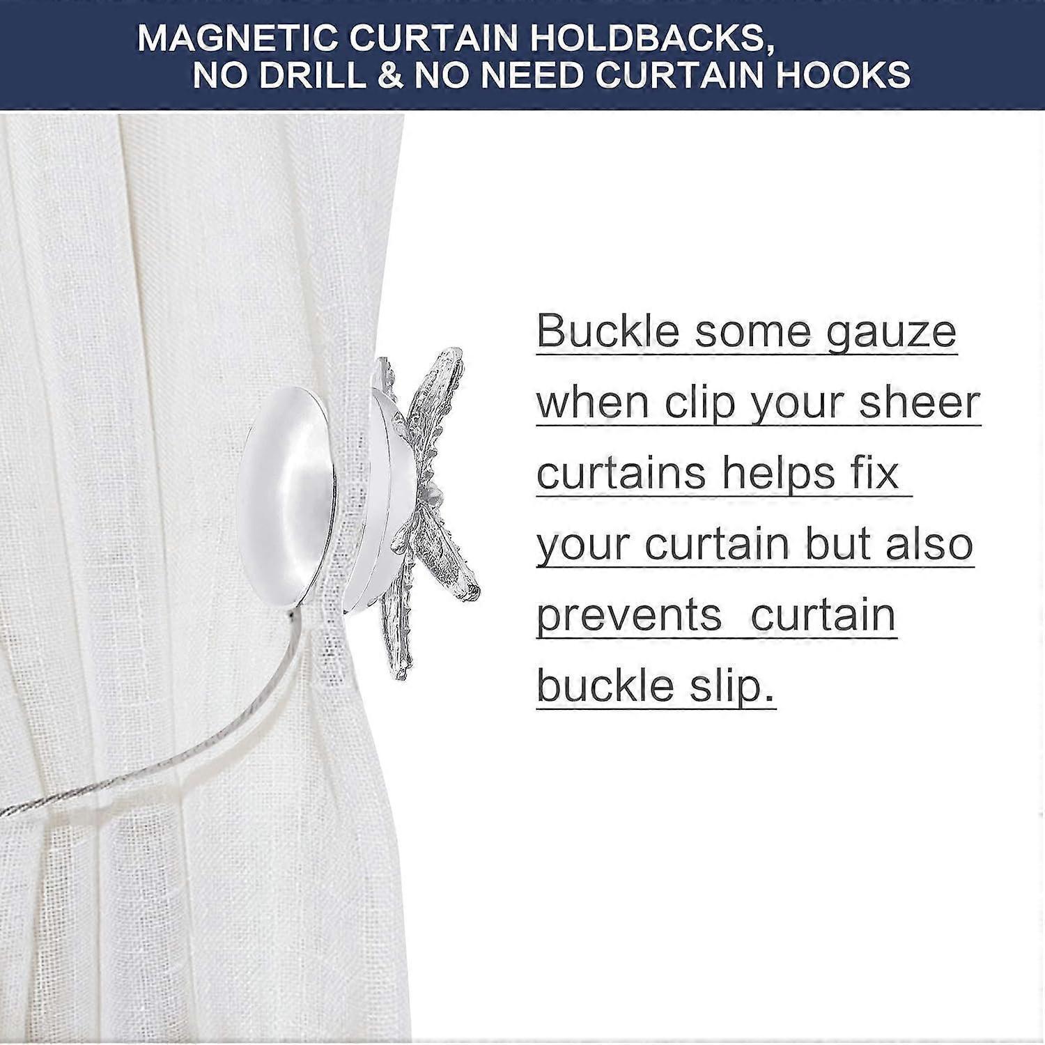 Set of 2 crystal hangers with silver padlocks for curtain buckles V1263-JX-2043
