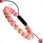 Natural Healing Crystal Gemstone Beads Unisex Adjustable Macrame Bracelets 8mm V1263-JX-2044