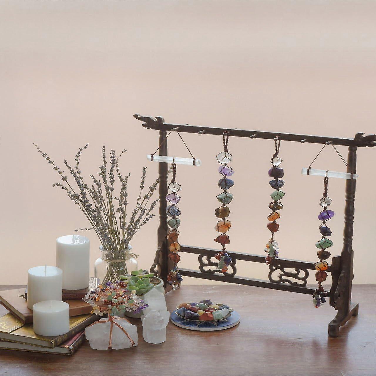 7 Chakra Gemstones Reiki Healing Crystals Hanging Ornament Home Indoor Decoration V1263-JX-2045