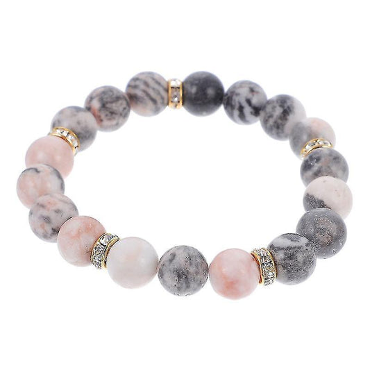 1pc Women Bohemian Style Crystal Stone Relieve Anxiety Bracelet (assorted Color) V1263-JX-2055