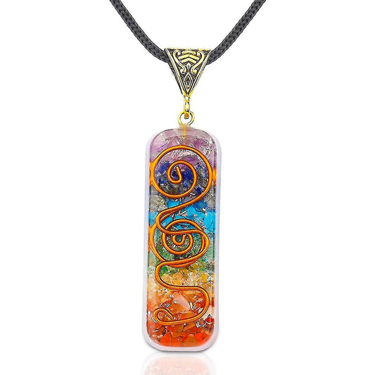 Necklace Handmade Healing Orgone Pendant Crystal Necklace Spiritual With Adjustable Cord For Men Women V1263-JX-2070