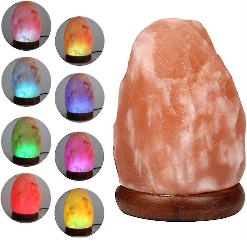 Crystal Salt Lamp Usb Natural Colorful Color Changing Warm White Led Mineral Salt Lamp Night Light V1263-JX-2079