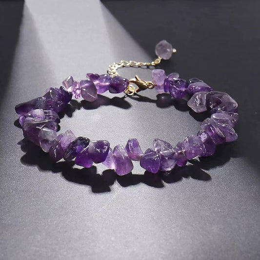 Healing Crystal Stone Beads Stretch Bracelets Crystal Bracelet Natural Gemstones Round Beads Energy Power V1263-JX-2084