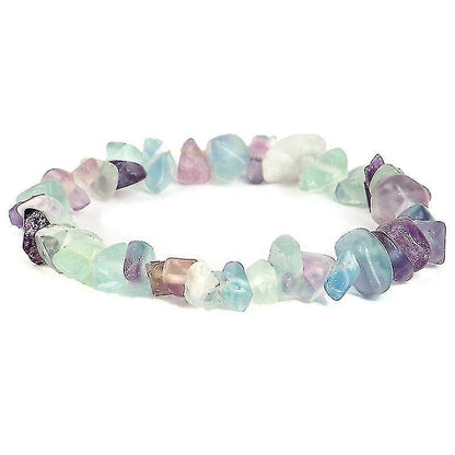 Irregular Natural Crystals Chakras Stone Bracelet Beads Bracelets Yellow Crystals Clear V1263-JX-2088