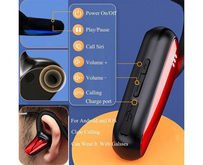 Sports Wireless Headphones - Waterproof - Bluetooth Earbuds for Running Walking Gyming V1263-JX-21