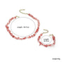 Pink Crystal Beaded Natural Stone Bracelet V1263-JX-2101