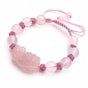 Pink Women's Bracelet Natural Pink Crystal Bracelet V1263-JX-2102