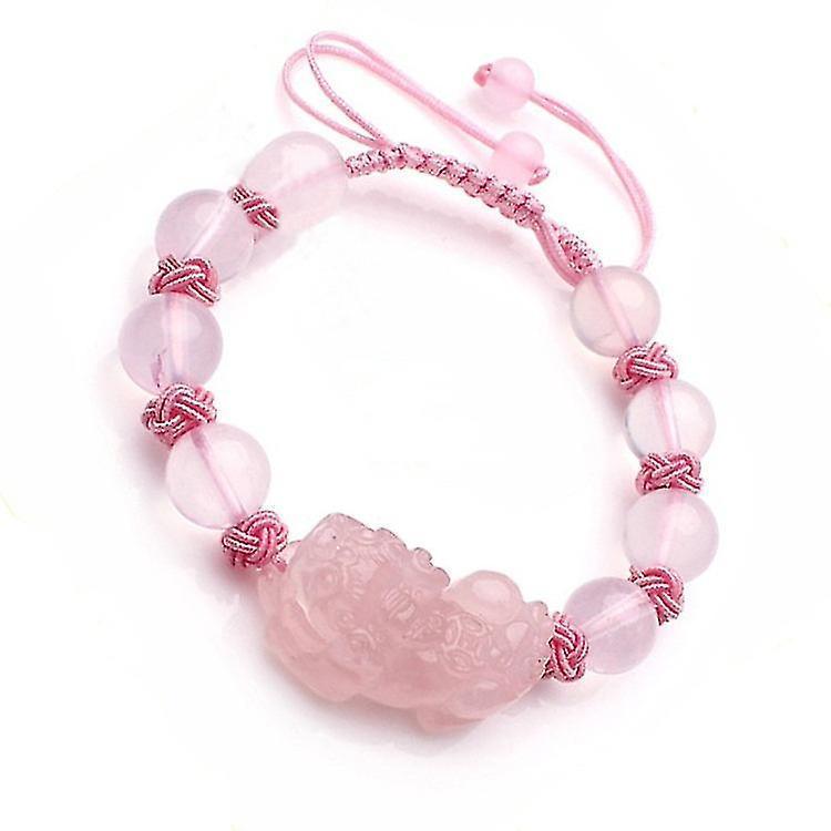 Pink Women's Bracelet Natural Pink Crystal Bracelet V1263-JX-2102