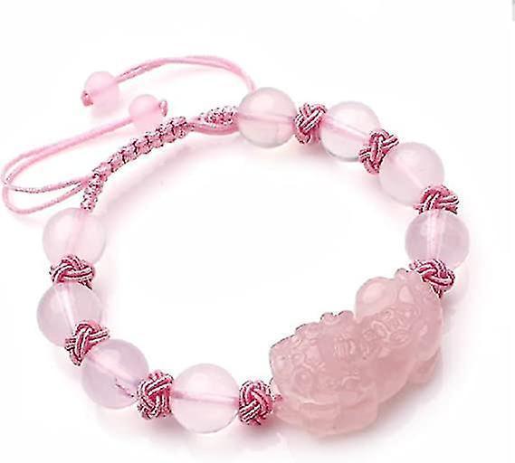 Pink Women's Bracelet Natural Pink Crystal Bracelet V1263-JX-2102