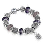 Purple Crystal Beads Women Bracelet Diy Gift V1263-JX-2103
