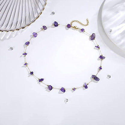 Red/purple Crystal Bracelet Bring Luck Prosperity Bracelet Agate Bracelet Gift Purple V1263-JX-2104